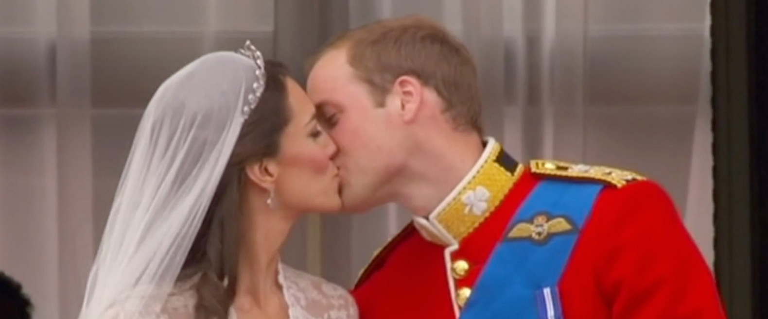 Le prince William et la princesse Kate Middleton sur le balcon royal
